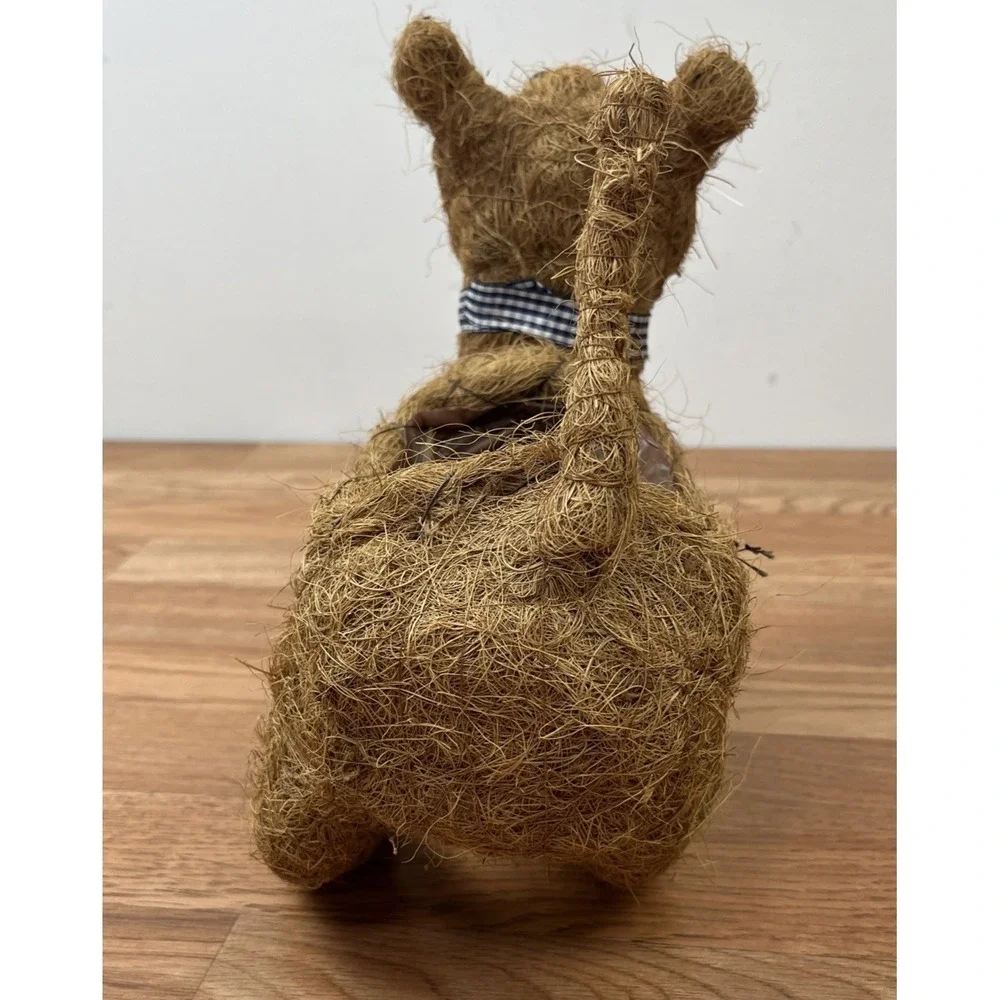 Cute Cat  Coconut Fiber Flower Pot Planter‎ NEW